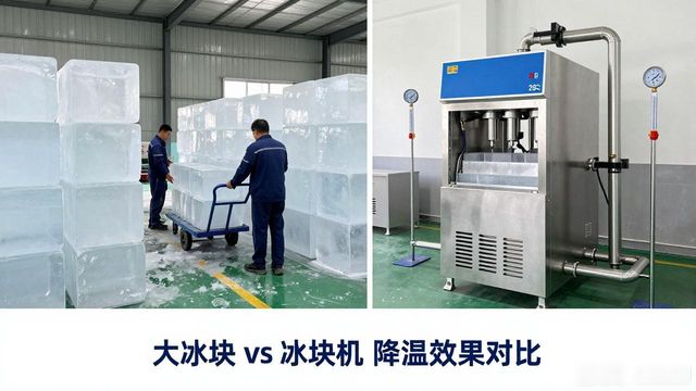 大冰块和冰块机哪个更划算_九龙坡车间防暑降温大冰块_车间大冰块降温效果怎么样